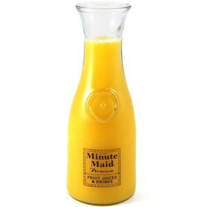 Minute Maid Clear Glass Beverage Carafe, 1 Liter